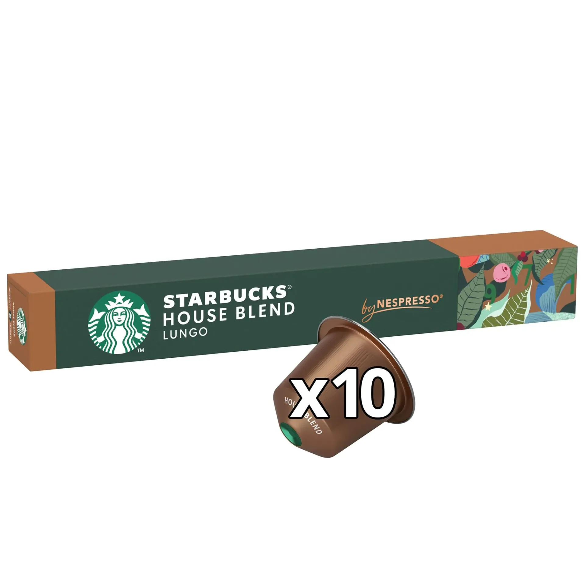 كبسولات ستاربكس هاوس بليند لونجو 57  جم/STARBUCKS HOUSE BLEND LUNGO 57 G