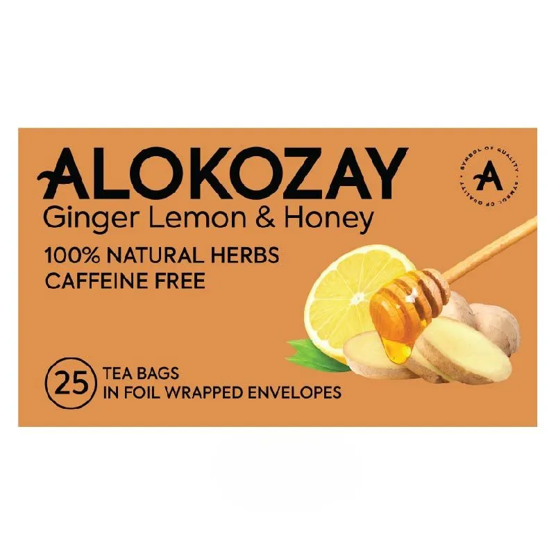 الكوزى زنجبيل وليمون وعسل 45  جم/ALOKOZAY GINGER LEMON & HONEY 45 G