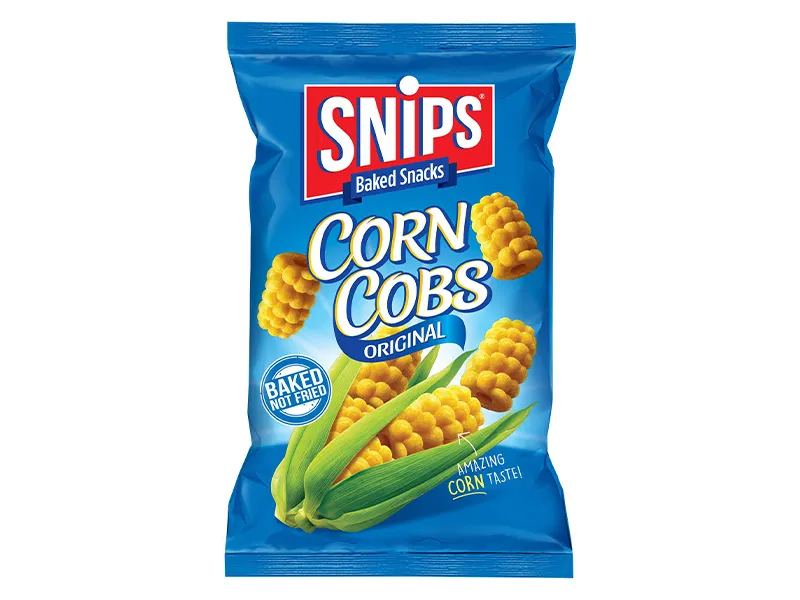 سنيبس سناك مخبوز بشكل وطعم عرنوس الذرة 200  جم/SNIPS BAKED SNACKS CORN COBS ORIGINAL 200 G