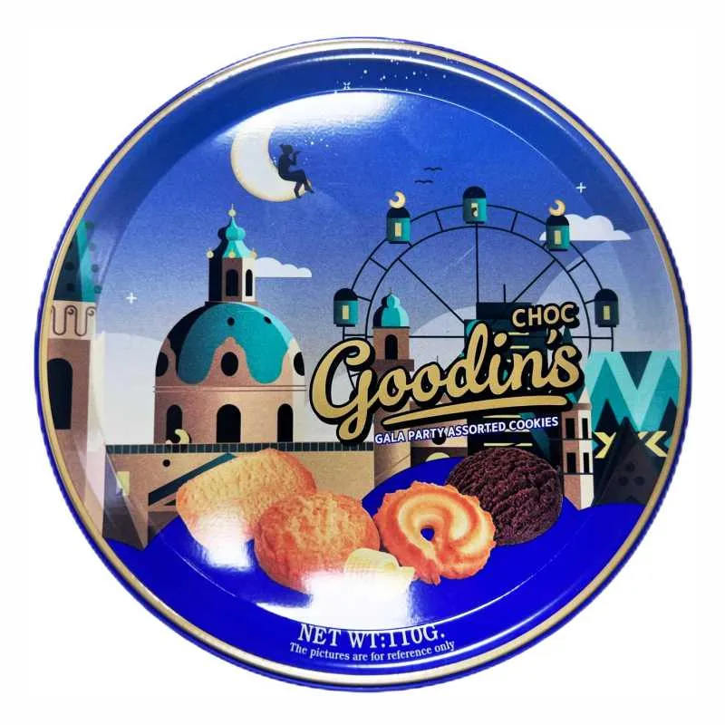 جوديان بسكويت الزبدة المشكل 110  جم/GOODIN'S ASSORTED COOKIES  110 G