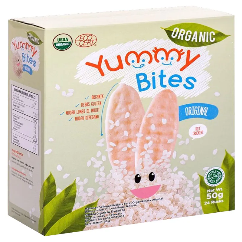 يامى بايتس مقرمشات الأرز بالنكهة الأصلية 50  جم/YUMMY BITES RICE CRACKERS ORIGINAL 50 G