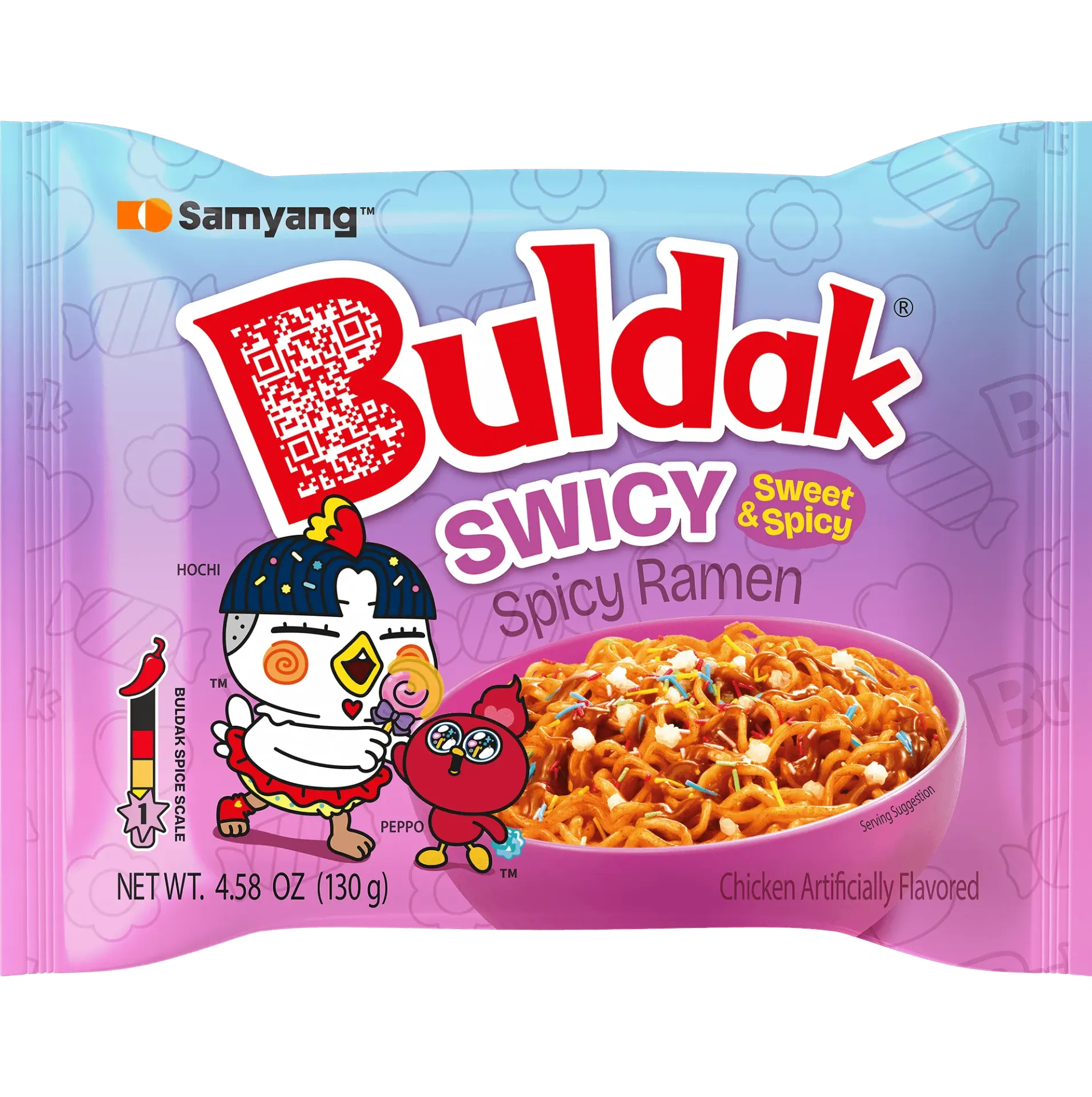 سامينج بولداك رامن نكهة الحلو والحار 130 جم*4/SAMYANG DULDAK SWICY 130 G*4