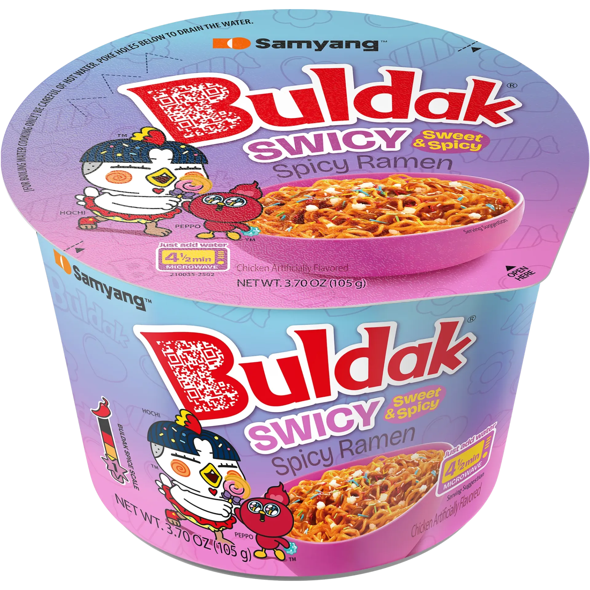 سامينج بولداك رامن نكهة الحلو والحار 105جم/SAMYANG DULDAK SWICY 105 G