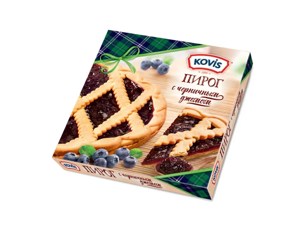 كوفيس فطيرة مع مربى التوت الازرق 430  جم KOVIS SHORT PIE WITH BLUEBERRY JAM 430 G
