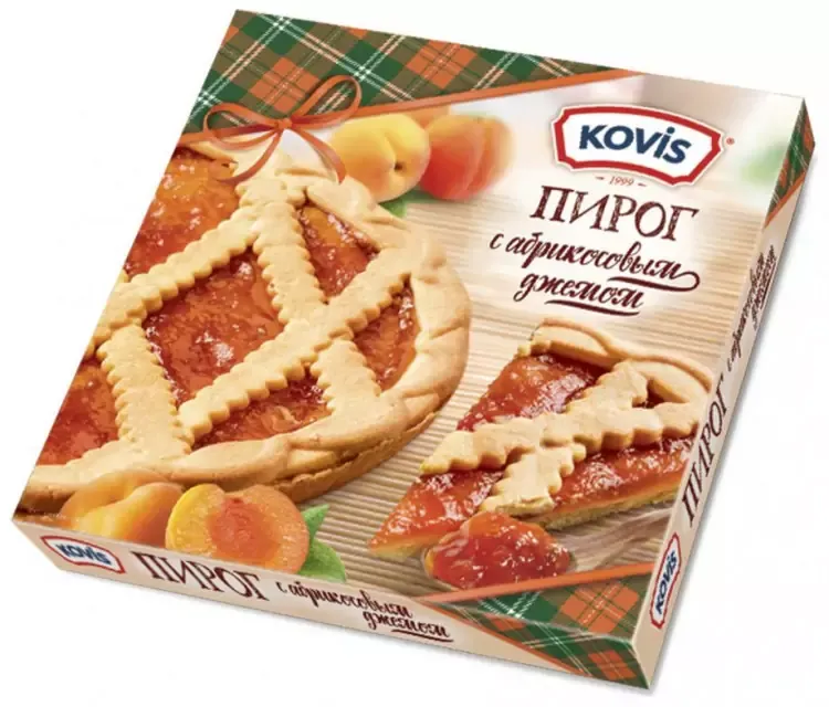 كوفيس فطيرة مع مربى المشمش 430  جم KOVIS SHORT PIE WITH APRICOT JAM 430 G