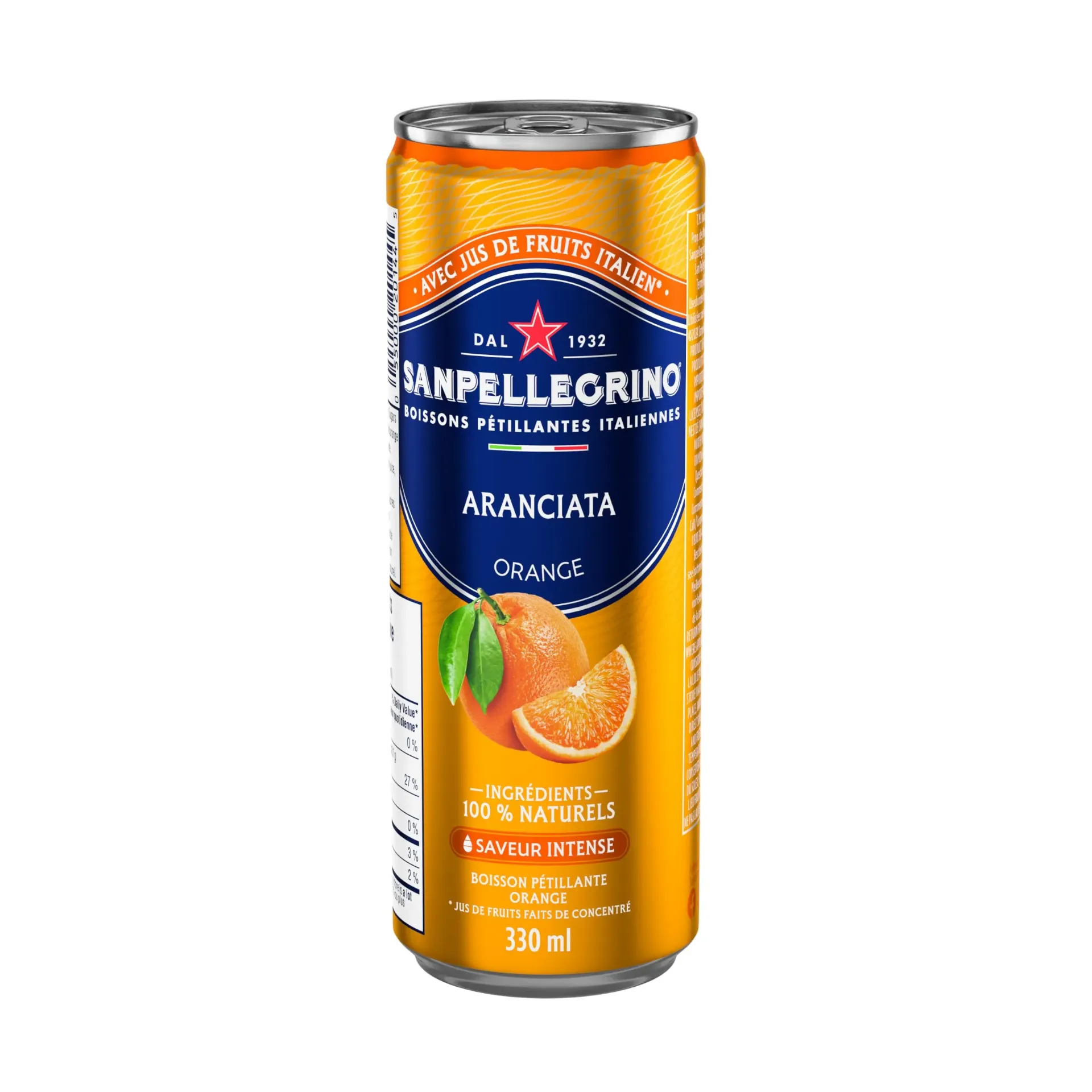 سان بليجرينو مشروب برتقال غازى 330  مل SANPELLEGRINO CARBONATED ORANGE JUICE 330 G