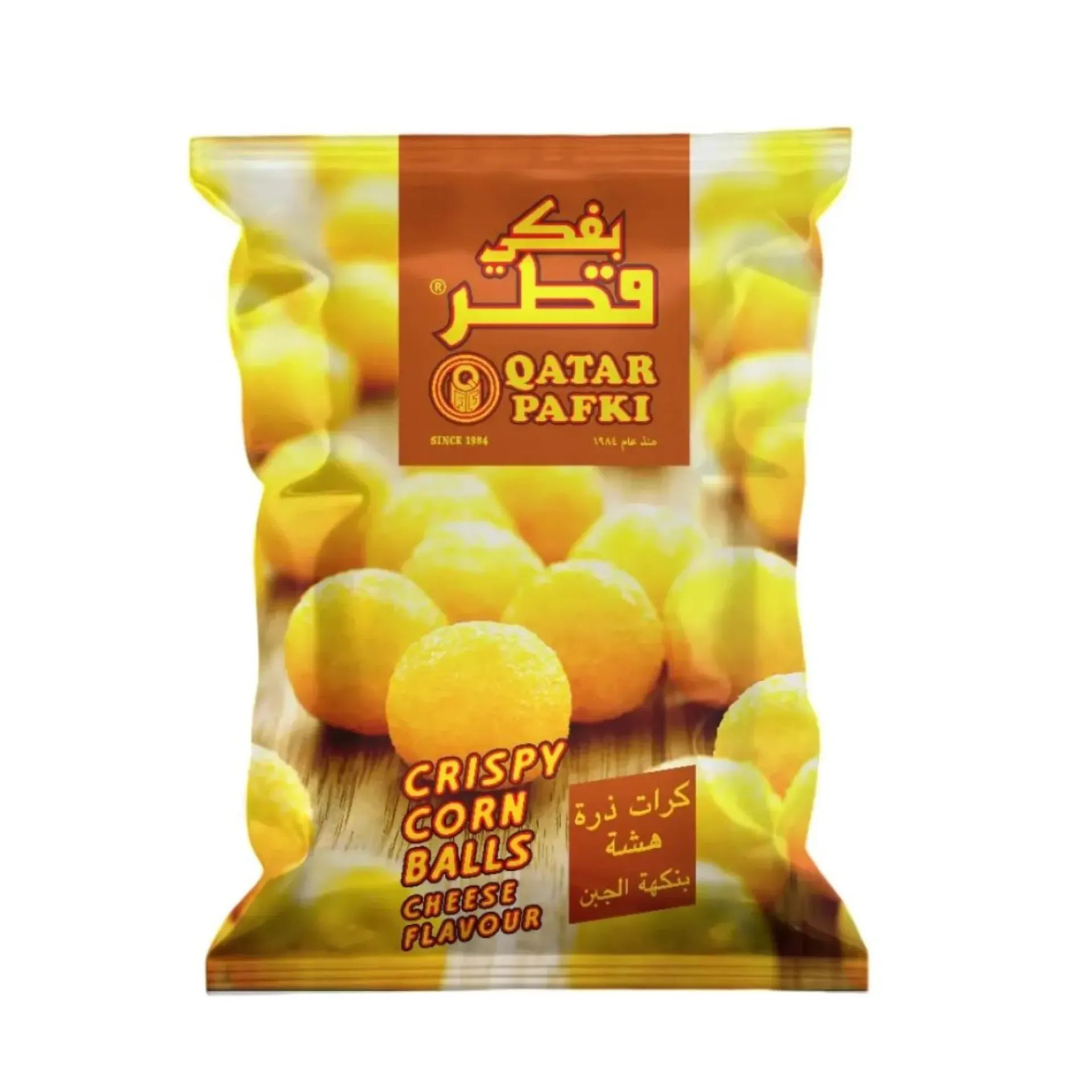 بفكى قطر كرات الذرة الهشة بالجبنة 80  جم/QATAR PAFAKI CRISPY CORN BALL CHEESE 80 G