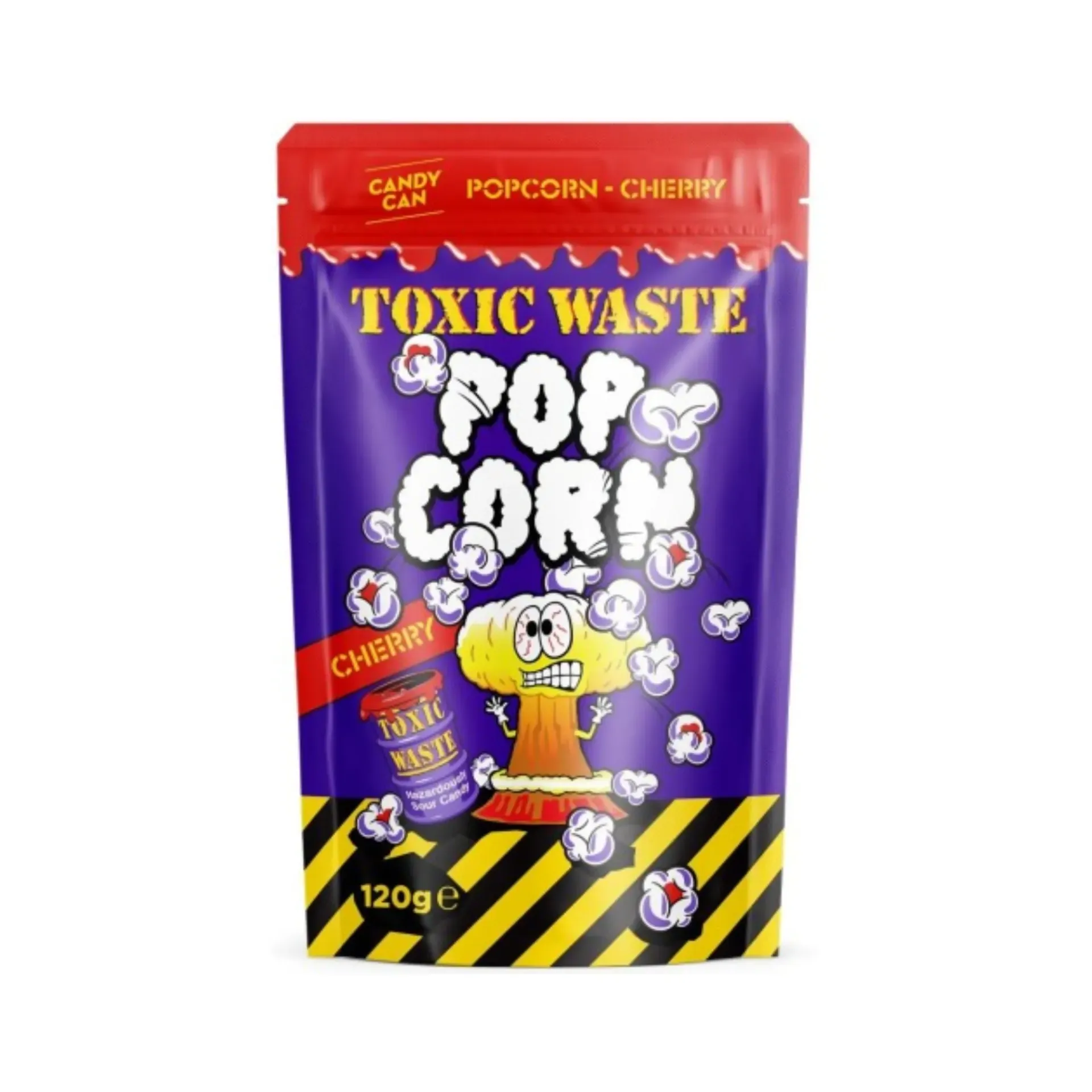 توكسيك ويست بوب كورن نكهة الكرز 120  جم/TOXIC WASTE POP CORN CHERRY 120 G