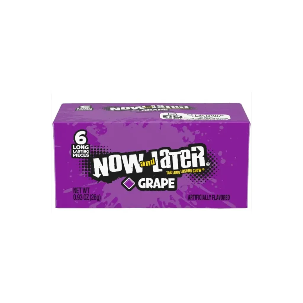 علك ناو اند ليتر نكهة العنب 26جم/NOW AND LATER CHEW GRAPE FLAVOR 26 G