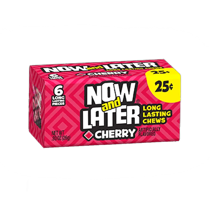 علك ناو اند ليتر نكهة الكرز 26جم/NOW AND LATER CHEW CHERRY FLAVOR 26 G