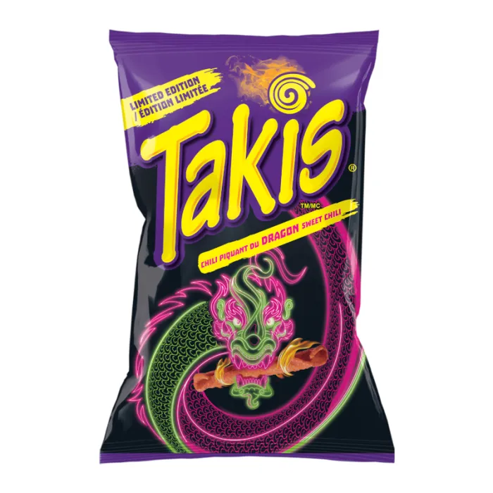 تاكيس دراجون بالفلفل الحلو 80  جم/TAKIS DRAGON SWEET CHILLI 80 G