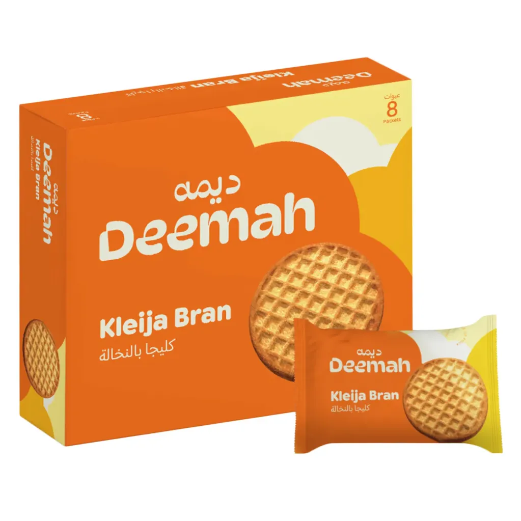 ديمه كليجا بالنخالة 62جم*8/DEEMAH KLEIJA BRAN 62 G*8