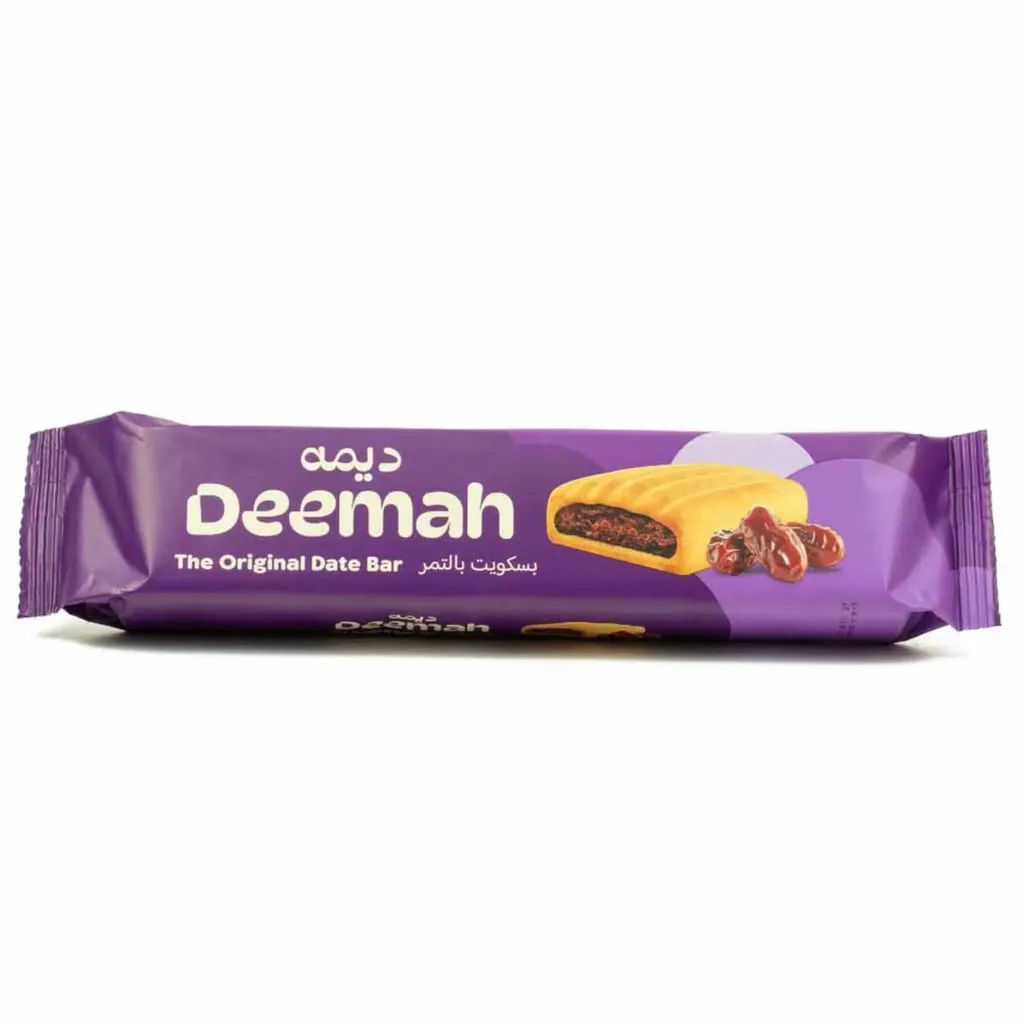 ديمه بسكويت بالتمر 150  جم/DEEMAH THE ORIGINAL DATE BAR 150 G