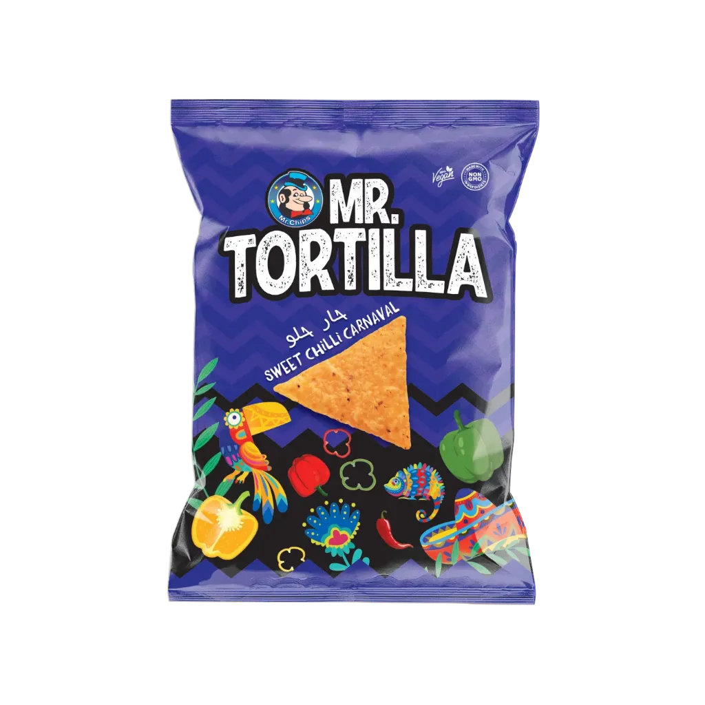مستر تورتيلا نكهة حار حلو  75 جم/MR TORTILLA SWEET CHILLI CARNAVAL   75 G