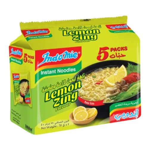 اندومى نكهة الليمون اللاذعة المنعشة 78  جم*5/INDOMIE LEMON ZING 78 G*5