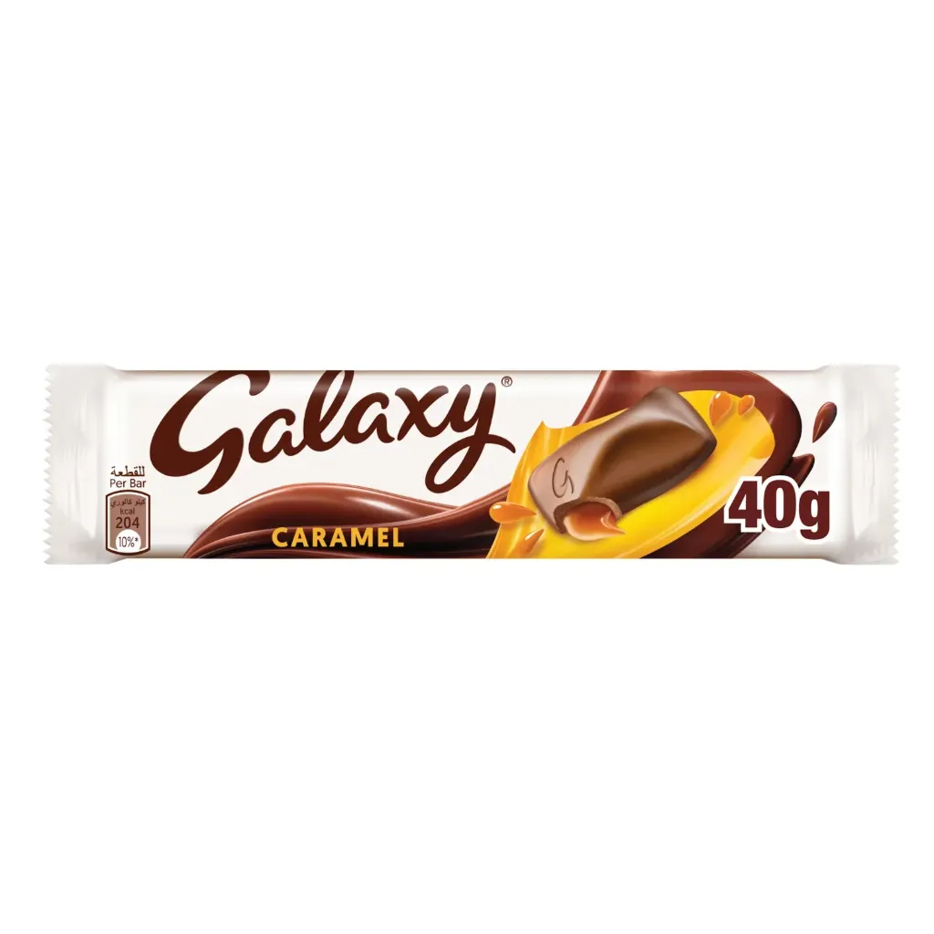 شوكولاتة جلاكسى الكراميل 40  جم*24/GALAXY CHOCOLATE CARAMEL 4G*24