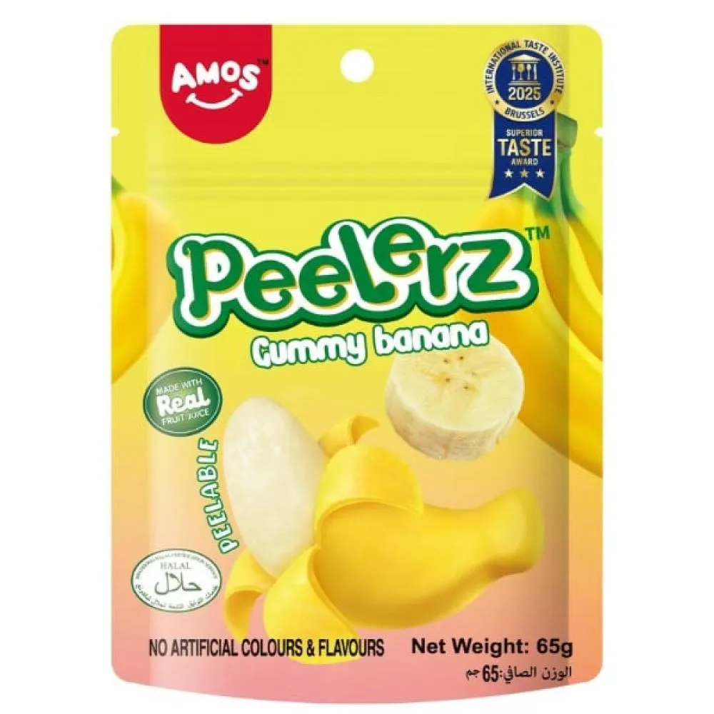 اموس بيليرز  بالموز 65  جم AMOS PEELERZ BANANA 65 G