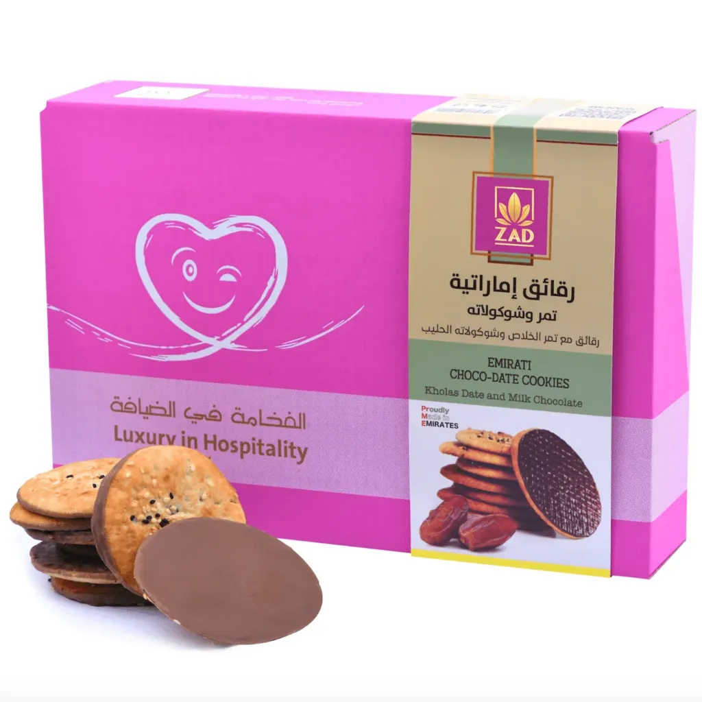 ZAD EMIRATI CHCOC DATE COOKIES 390 G - زاد رقائق اماراتية بالتمر والشوكولاتة 390جم