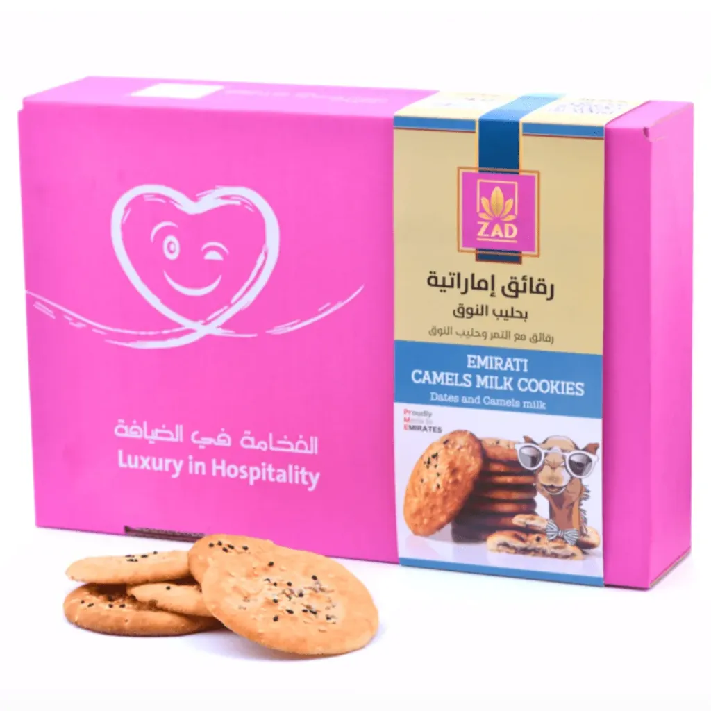 ZAD EMIRATI CAMEL MILK COOKIES 390 G - زاد رقائق اماراتية بحليب النوق 390جم