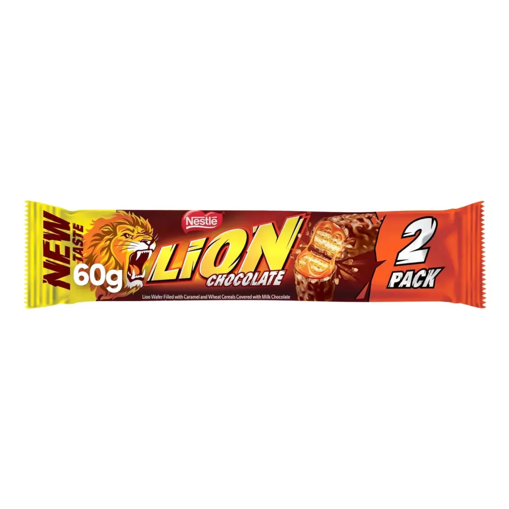 نستلة لايون ويفر بحبوب القمح والكراميل وشوكولاتة الحليب 60 جم/NESTLE LION WAFER WITH CARAMEL AND WHEAT CEREAL& MILK CHOCOLATE 60 G