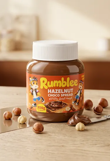 رامبل كريمة البندق والكاكاو 350  جم/RAMBLEE HAZELNUT CHOCO SPREAD 350 G