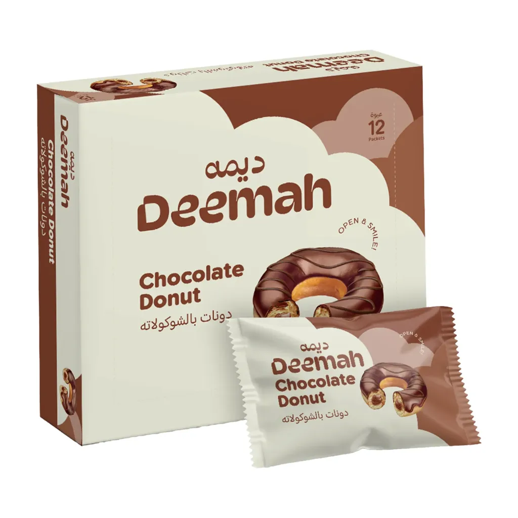 ديمه دونات بالشوكولاتة 40  جم12/ DEEMAH DONUT CAKE 40 G*12