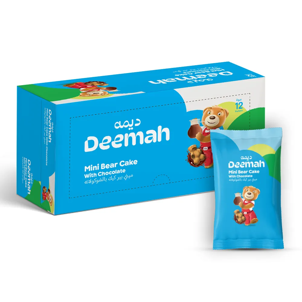 ديمه مينى بير كيك بالشوكولاتة 30  جم*12/ DEEMAH MINI BEAR CHOCOLATE 30 G*12