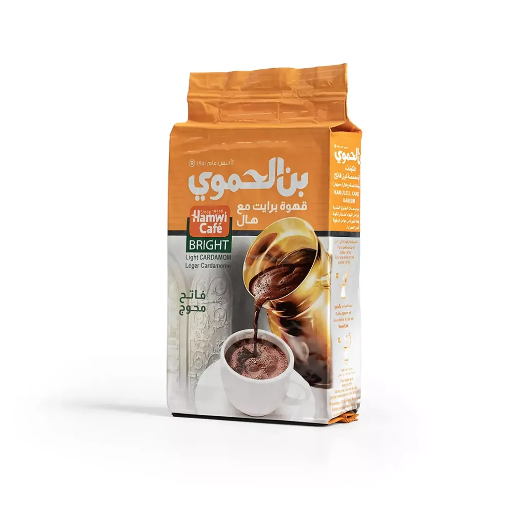 بن الحموى قهوة برايت مع هال 180  جم/HAMWI COOFE BRIGHT WITH CARDAMOM 180 G